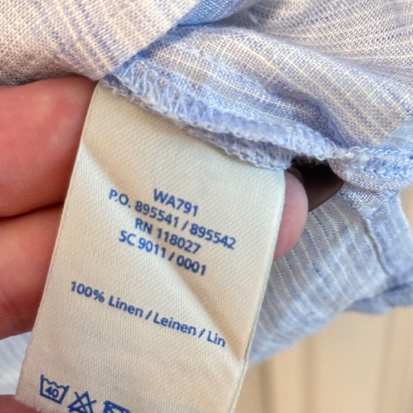 Woman's Button Up Back, Light Blue Top, Size 16, Boden - Picture 10 of 14